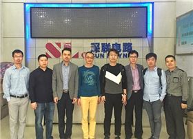 三星電子來訪深聯線路板廠